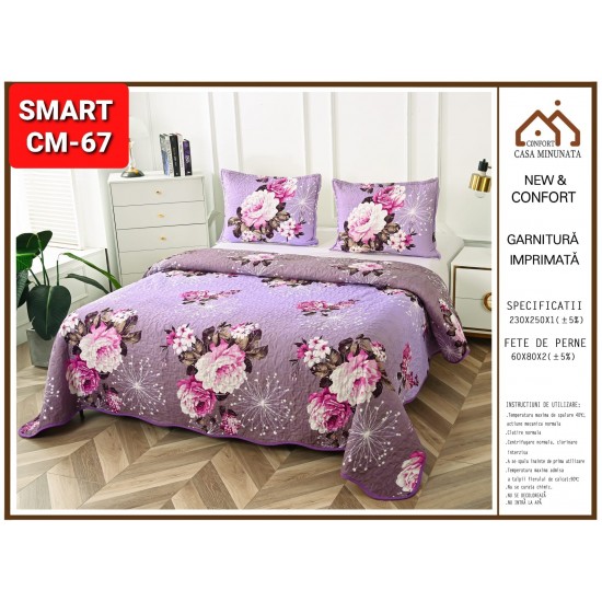 Cuvertura 3 piese Cuvertura cu 3 piese pentru pat dublu