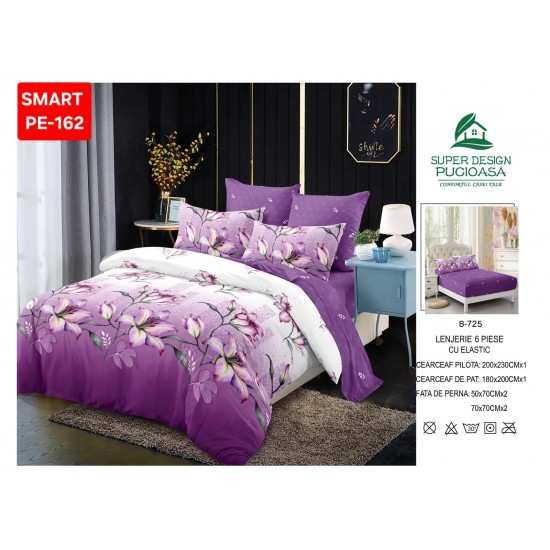 Lenjerii de pat cu Elastic Finet 6 piese Lenjerii Finet cu Elastic Oferta 1+1