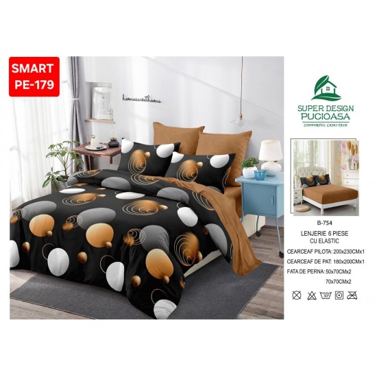 Lenjerii de pat cu Elastic Finet 6 piese Lenjerii Finet cu Elastic Oferta 1+1