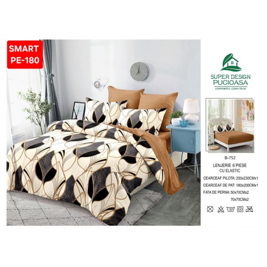 Lenjerii de pat cu Elastic Finet 6 piese Lenjerii Finet cu Elastic Oferta 1+1