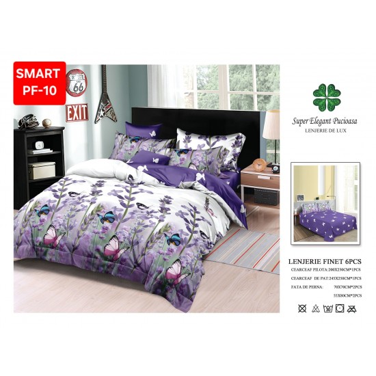 Lenjerii de pat Finet 6 Piese Lenjerii Finet cu cearceaf normal Oferta 1+1