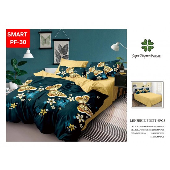 Lenjerii de pat Finet 6 Piese Lenjerii Finet cu cearceaf normal Oferta 1+1