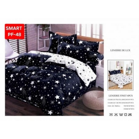 Lenjerii de pat Finet 6 Piese Lenjerii Finet cu cearceaf normal Oferta 1+1