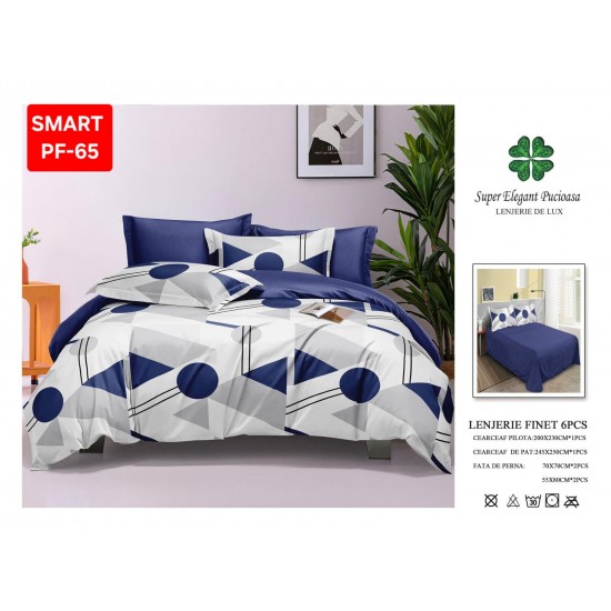 Lenjerii de pat Finet 6 Piese Lenjerii Finet cu cearceaf normal Oferta 1+1