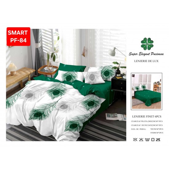 Lenjerii de pat Finet 6 Piese Lenjerii Finet cu cearceaf normal Oferta 1+1