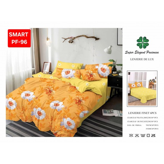 Lenjerii de pat Finet 6 Piese Lenjerii Finet cu cearceaf normal Oferta 1+1