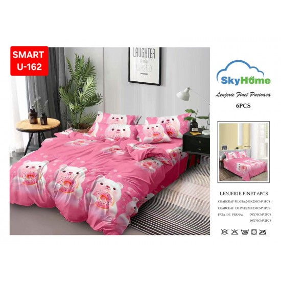 Lenjerii de pat Finet 6 Piese Lenjerii 2 persoane Finet 6 piese