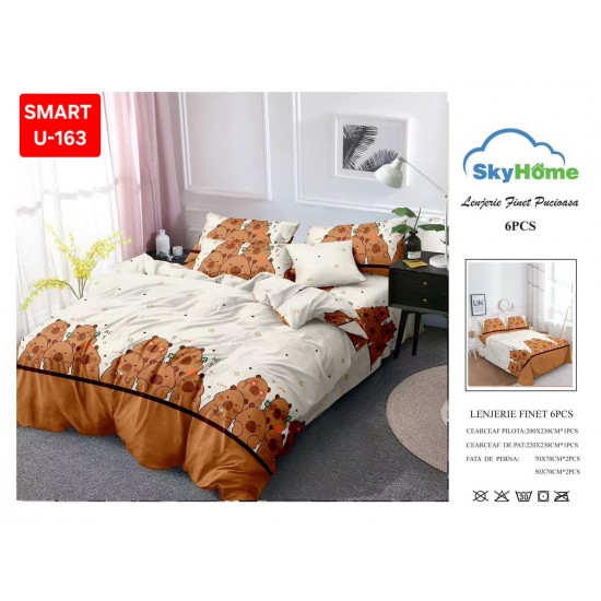 Lenjerii de pat Finet 6 Piese Lenjerii 2 persoane Finet 6 piese