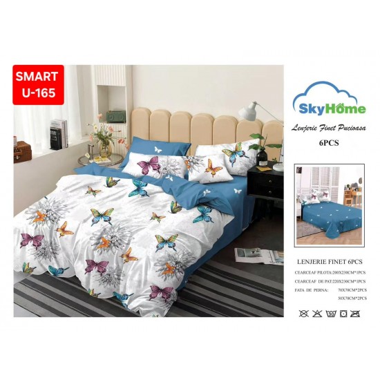 Lenjerii de pat Finet 6 Piese Lenjerii 2 persoane Finet 6 piese