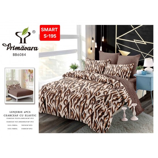 Lenjerii de pat cu Elastic Finet 6 piese Lenjerii Finet cu Elastic 6 Piese