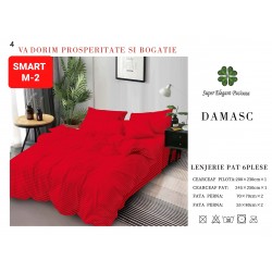 Lenjerie de pat tip hotel din BUMBAC 100% DAMASC , 6 piese Lenjerie de pat tip hotel din BUMBAC 100% DAMASC , 6 piese