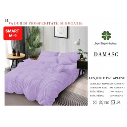 Lenjerie de pat tip hotel din BUMBAC 100% DAMASC , 6 piese Lenjerie de pat tip hotel din BUMBAC 100% DAMASC , 6 piese