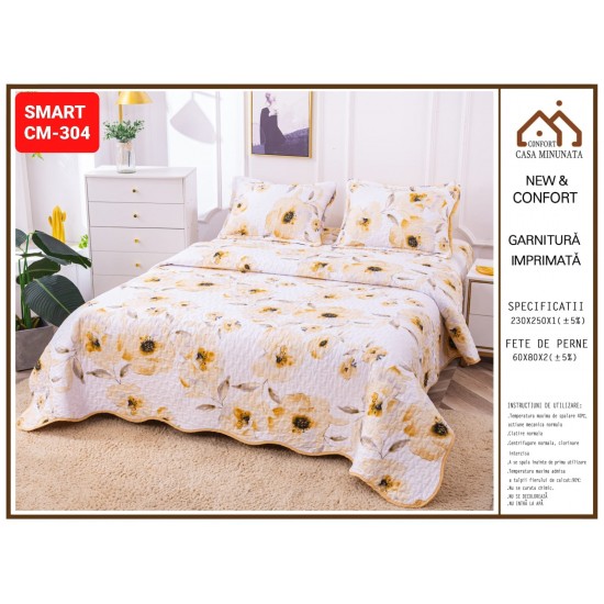 Cuvertura 3 piese Cuvertura cu 3 piese pentru pat dublu