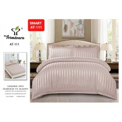 Lenjerie de pat cu elastic tip hotel din BUMBAC 100% DAMASC , 4 piese Lenjerie de pat cu elastic tip hotel din BUMBAC 100% DAMASC , 4 piese
