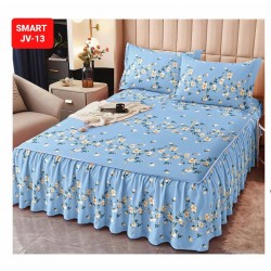 Cearceaf cu Volane din Finet + 2 Fete Perna - 160x200x45 Cearceaf cu Volane din Finet + 2 Fete Perna - 160x200x45