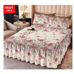 Cearceaf cu Volane din Finet + 2 Fete Perna - 160x200x45 Cearceaf cu Volane din Finet + 2 Fete Perna - 160x200x45