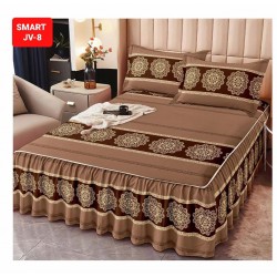 Cearceaf cu Volane din Finet + 2 Fete Perna - 160x200x45 Cearceaf cu Volane din Finet + 2 Fete Perna - 160x200x45