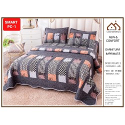 Cuvertura 3 piese catifea