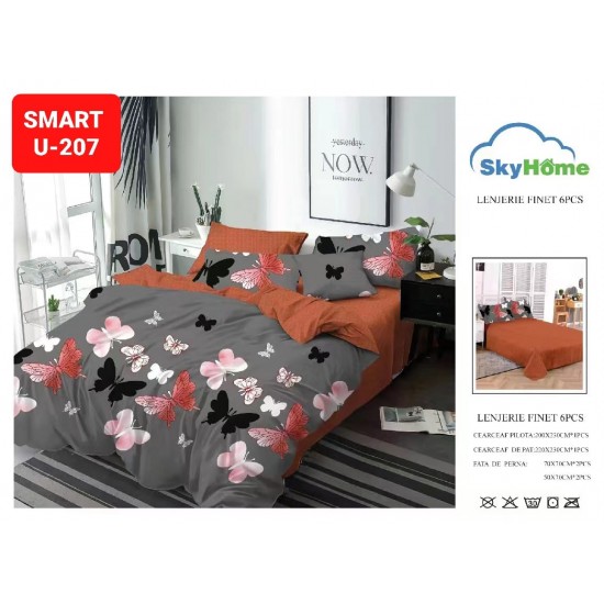 Lenjerii de pat Finet 6 Piese Lenjerii 2 persoane Finet 6 piese